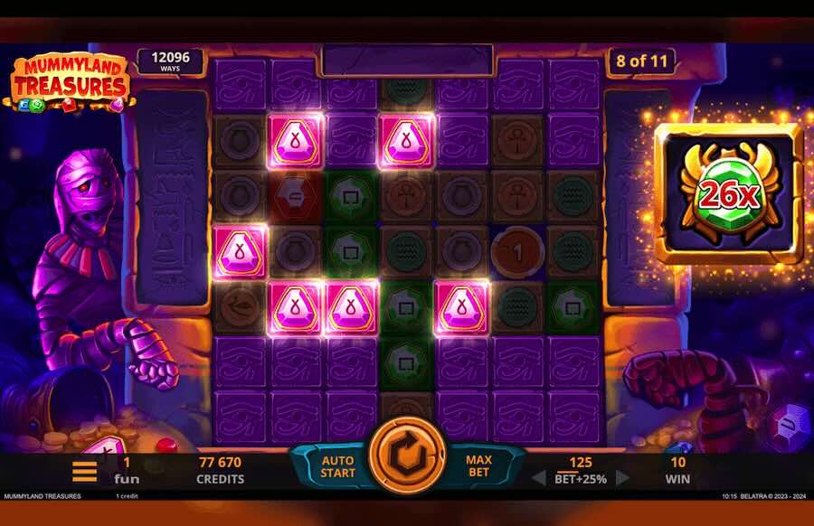Mummyland Treasures Slot Free Spins Feature