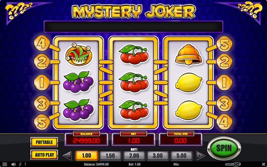 Play With 3 Reels, 5 Paylines, And Win Up To 250x Your Stake In Play'n Go's Mystery Joker Online Slot