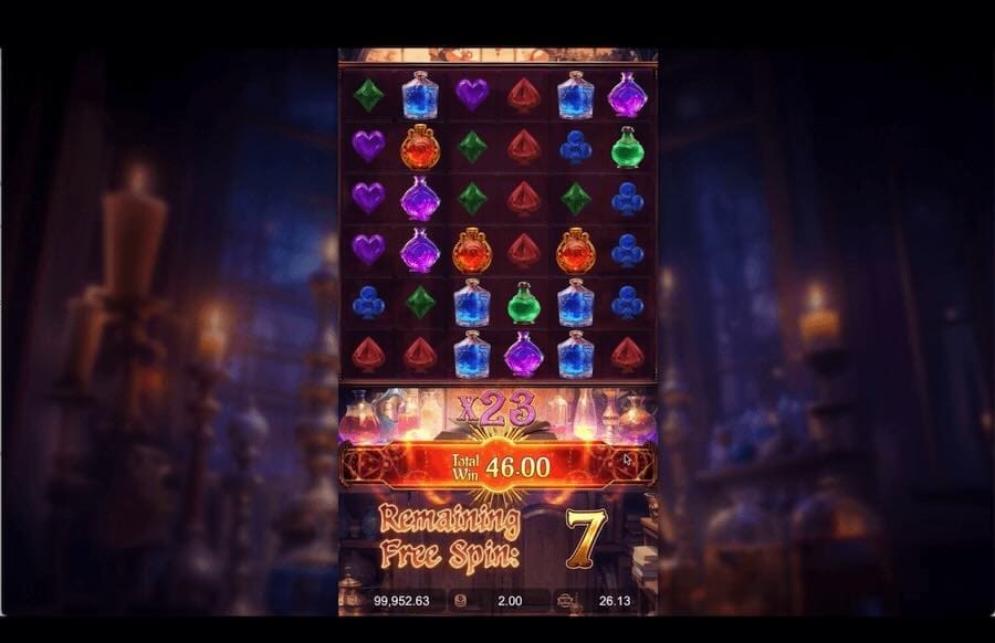 Mystic Potion Slot Free Spins Feature