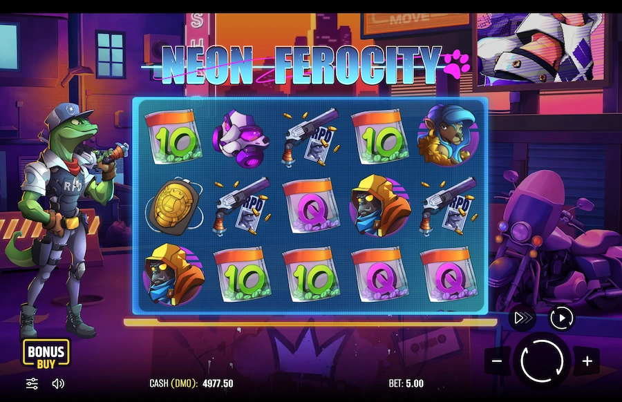 Neon Ferocity Slot Pixmove Games
