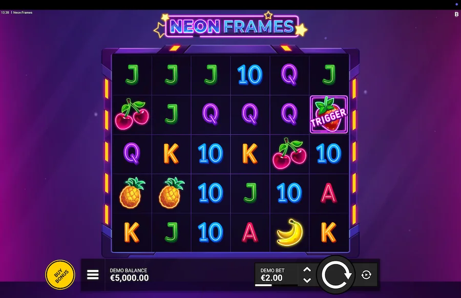 Neon Frames Slot Backseat Gaming