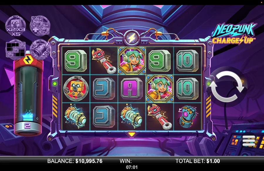 Neopunk Charge Up Gameplay