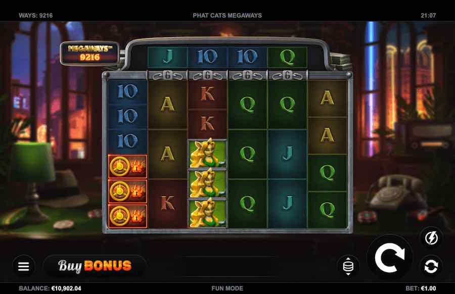 Phat Cats Megaways Slot Base Game