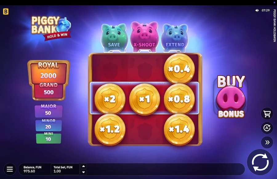 Piggy Bank Hold And Win Gameplay