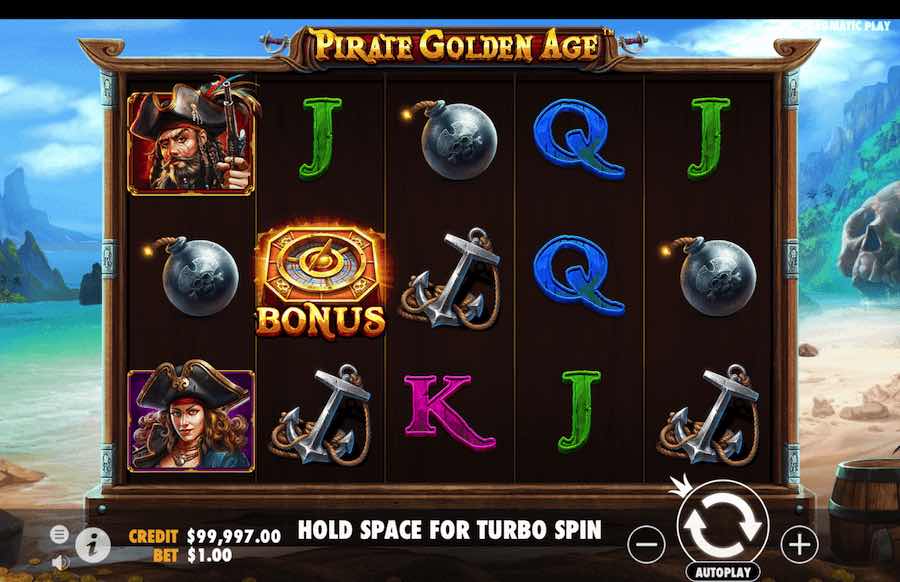 Win Up To 3,000x Your Bet In The Pirate Golde Age Online Slot From Provider Pragmatic Play