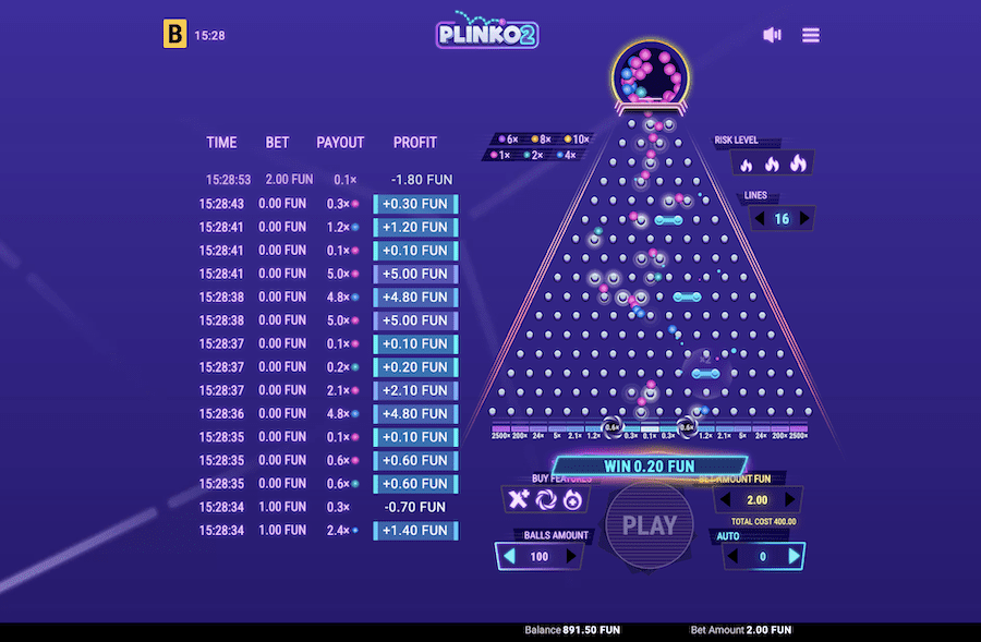 Plinko 2 Permainan