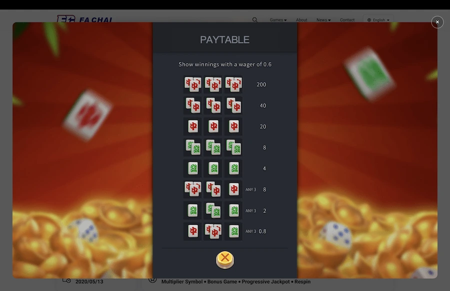 Pong Pong Hu Slot Fa Chai Gaming