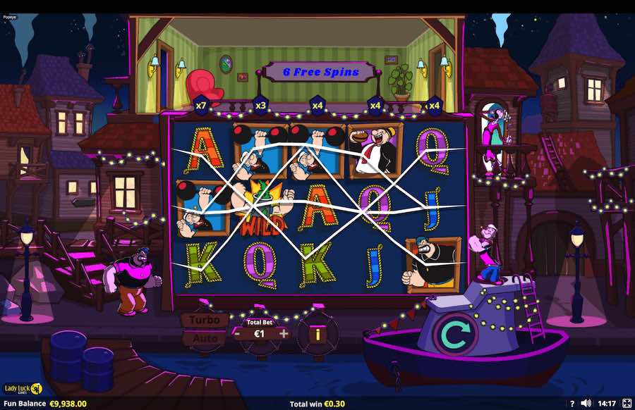 Popeye Slot Free Spins Feature