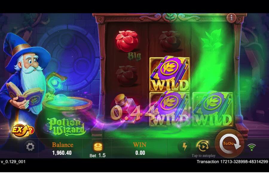 Potion Wizard Slot Free Spins Feature