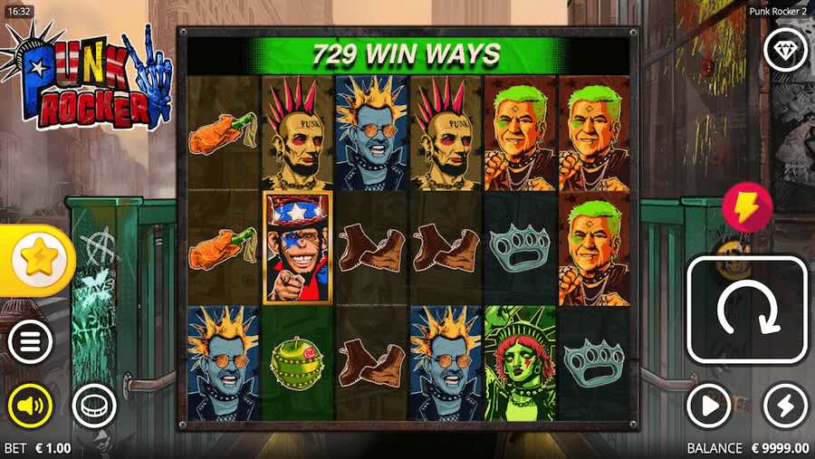 Punk Rocker 2 Slot Base Game