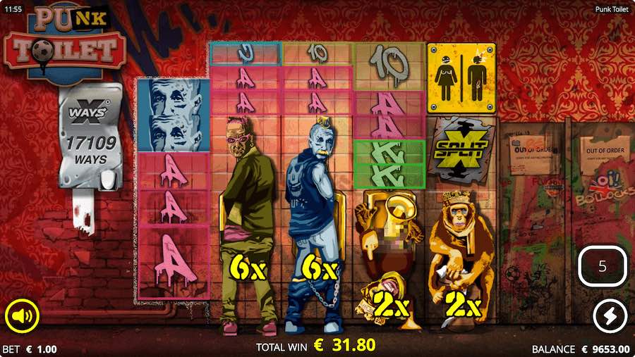 Mainkan 2 Fitur Putaran Gratis Menarik Di Slot Video Punk Toilet