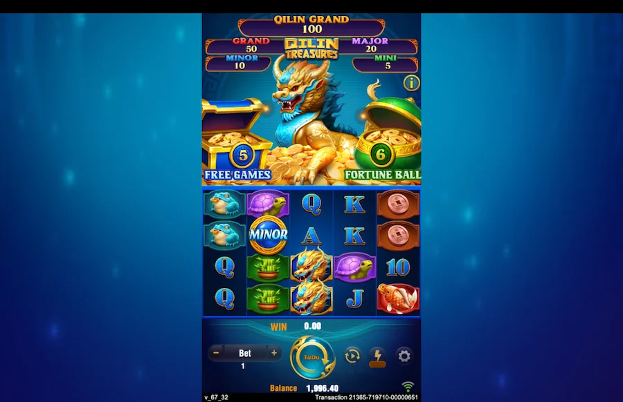 Gameplay Qilin Treasures