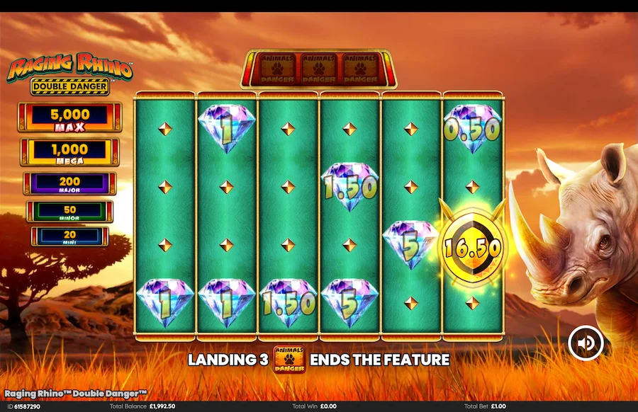 Raging Rhino Double Danger Gameplay