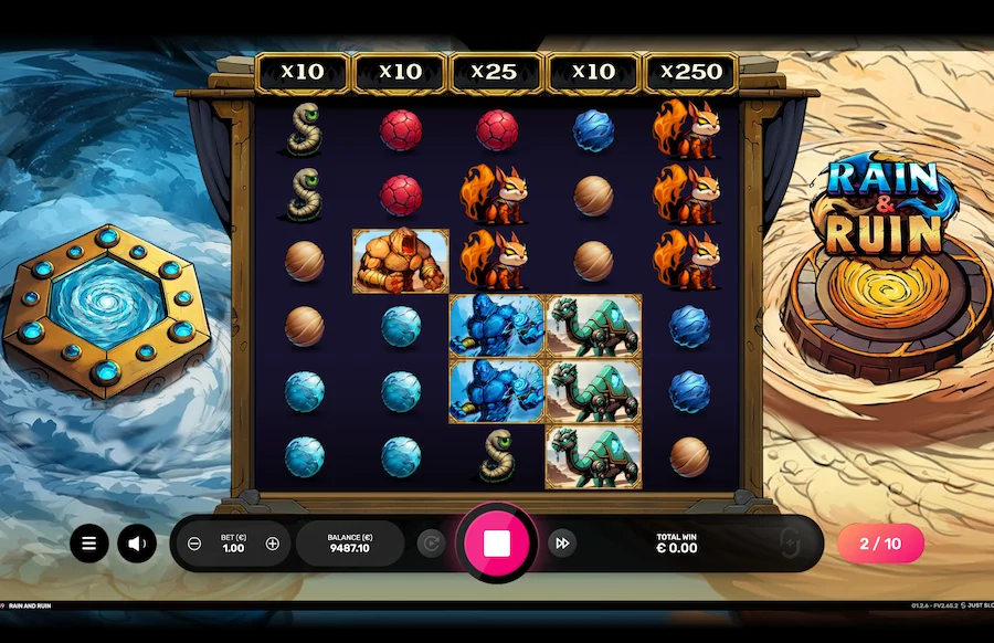 雨と破滅のゲームプレイ