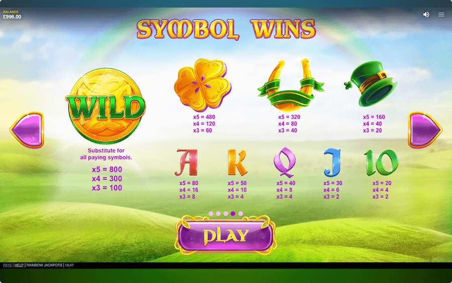 Rainbow Jackpots Slot Red Tiger Gaming