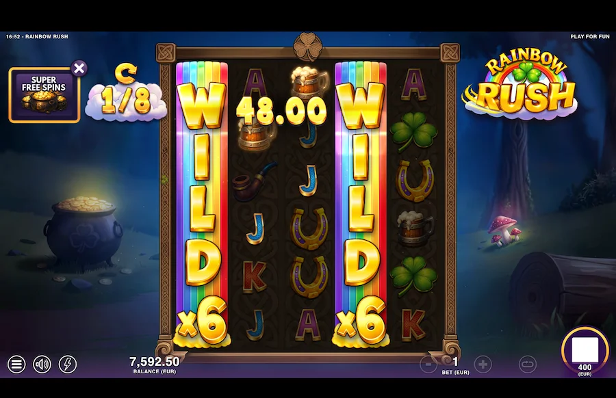 Gameplay Rainbow Rush