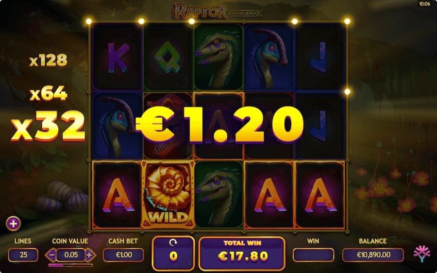 The Multipliers Will Not Reset During The Free Spins Feature On Raptor Doublemax Slot