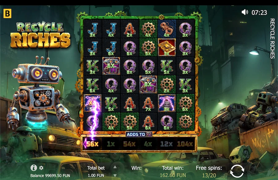 Gameplay Recycle Riches