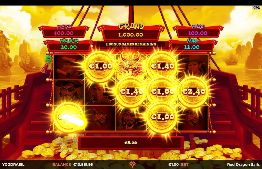 Red Dragon Sails Slot Yggdrasil Gaming