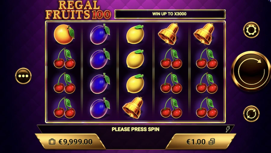 Regal Fruits 100 Amigo Gaming