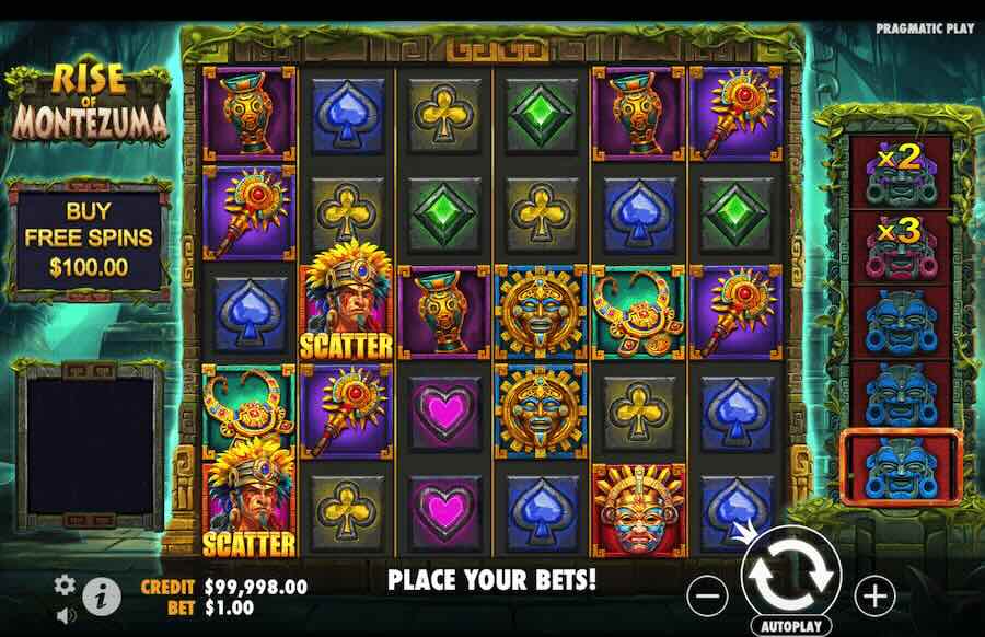 Rise Of Montezuma Slot Base Game