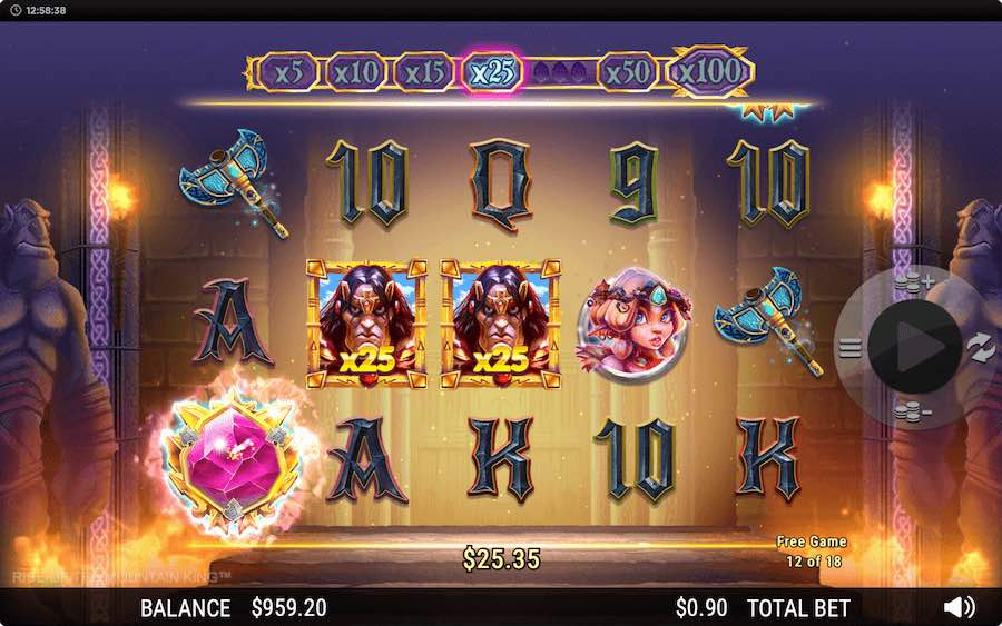 Land 3 Or More Scatter Symbols In View During The Base Game To Trigger The Free Spins Feature On Rise Of The Mountain King Video Slot