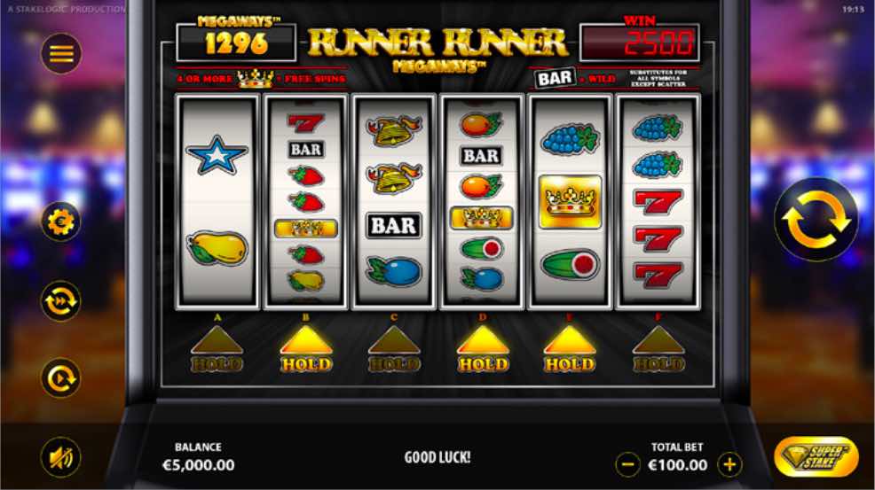 The Base Game On Runner Runner Megaways™ Includes Holds And The Super Stake Option