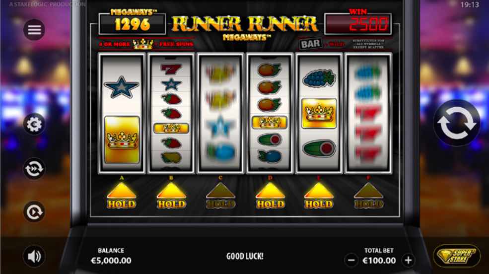 4 Or More Scatter Symbols Will Trigger The Free Spin Feature On Runner Runner Megaways™