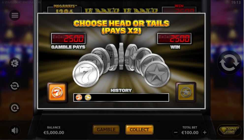 Choose To Flip The Coin On Runner Runner Megaways™ And Double Your Win