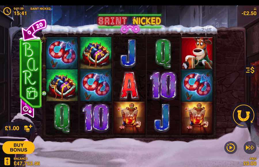 Saint Nicked Slot Base Game