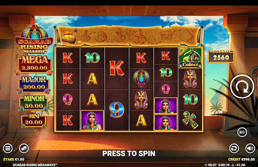Scarab Rising Megaways Slot Blueprint Gaming
