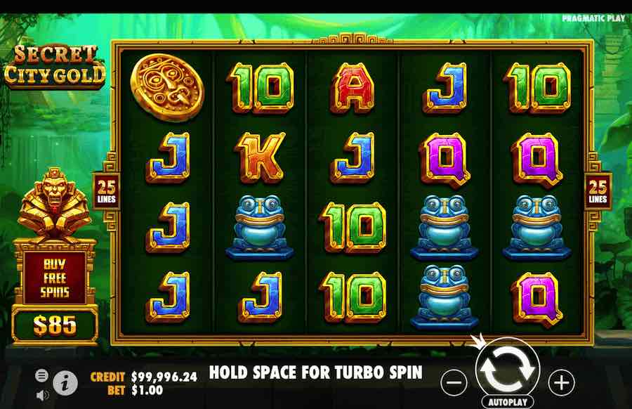 Secret City Gold Slot Base Game