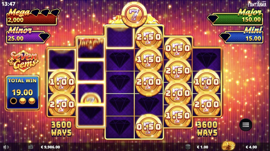 Seven & Gems slot Fantasma Games