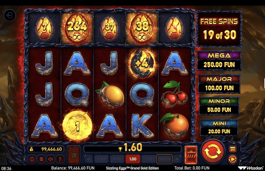 Sizzling Eggs Grand Gold Edition Slot Wazdan