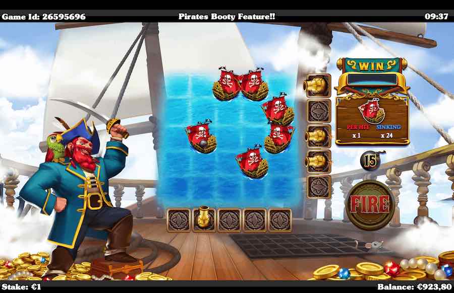 Slingo Pirate's Treasure Bonus Feature