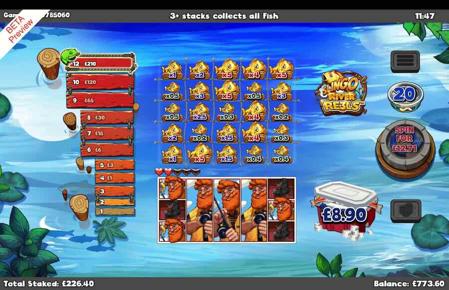 Slingo River Reels Slot Bonus Feature