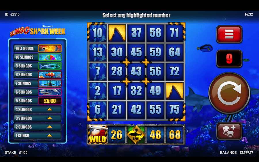 Modifier Symbols Can Appear On Slingo Shark Week To Help You Complete More Lines On Your Game Card