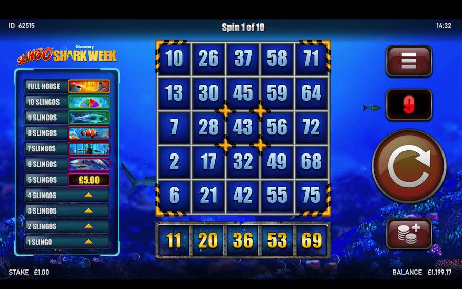 Slingo Originals Have Teamed Up With The Discovery Channel To Bring Players Slingo Shark Week. Win Up To 790x Your Bet On This Bingo/slot Hybrid Game