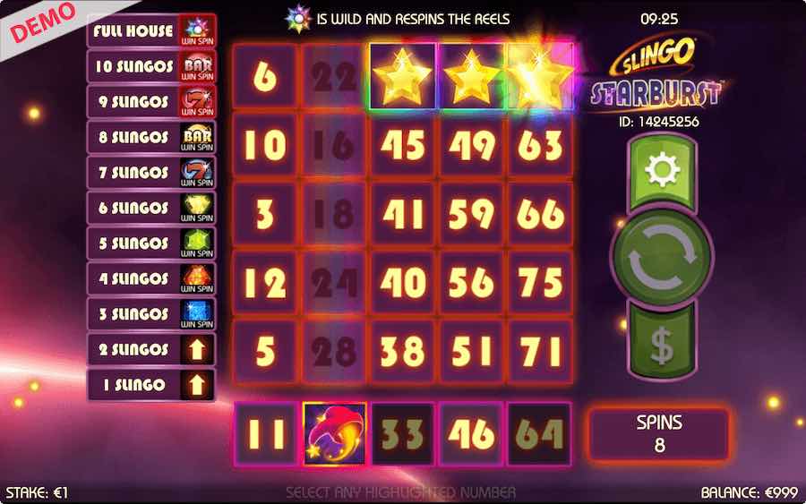 Starburst Slingo NetEnt