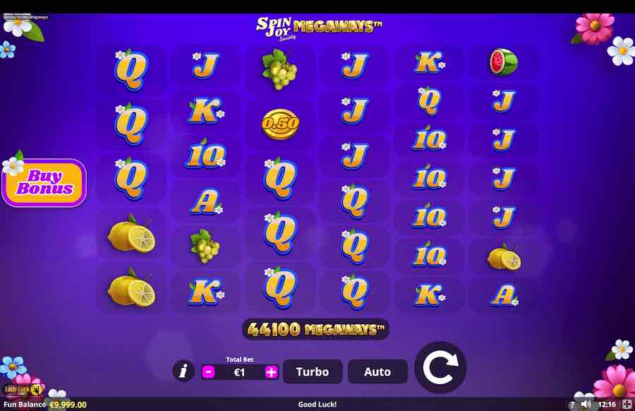 Spinjoy Society Megaways Slot Base Game