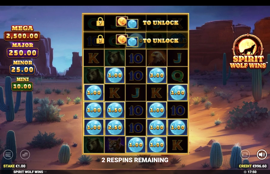 Spirit Wolf Wins slot Blueprint Gaming