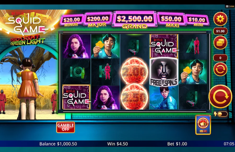 Squid Game Red Light Green Light Gameplay