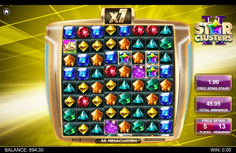 Star Clusters 2 Slot Big Time Gaming