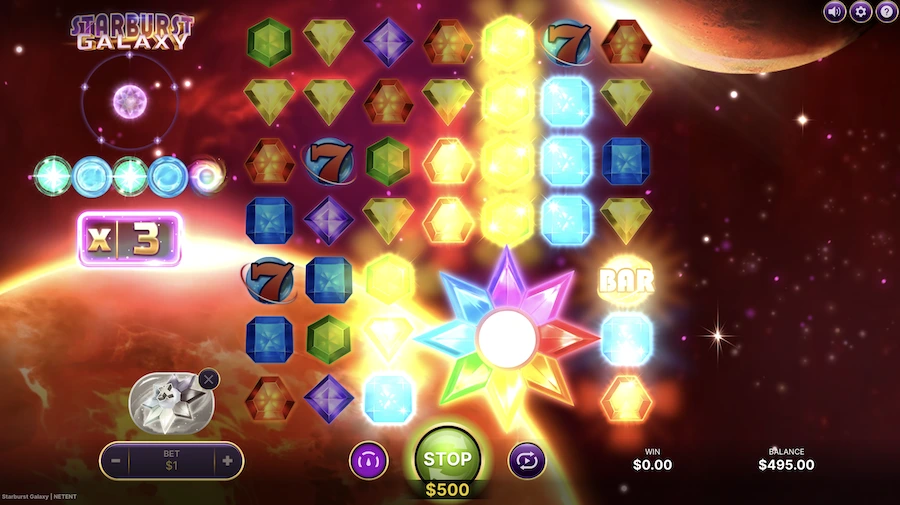 Starburst Galaxy slot NetEnt