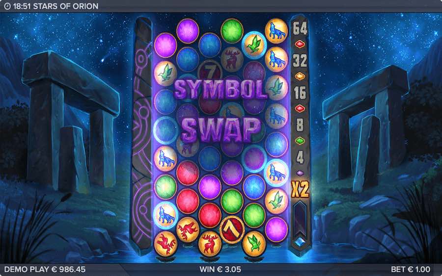 Stars of Orion slot base game