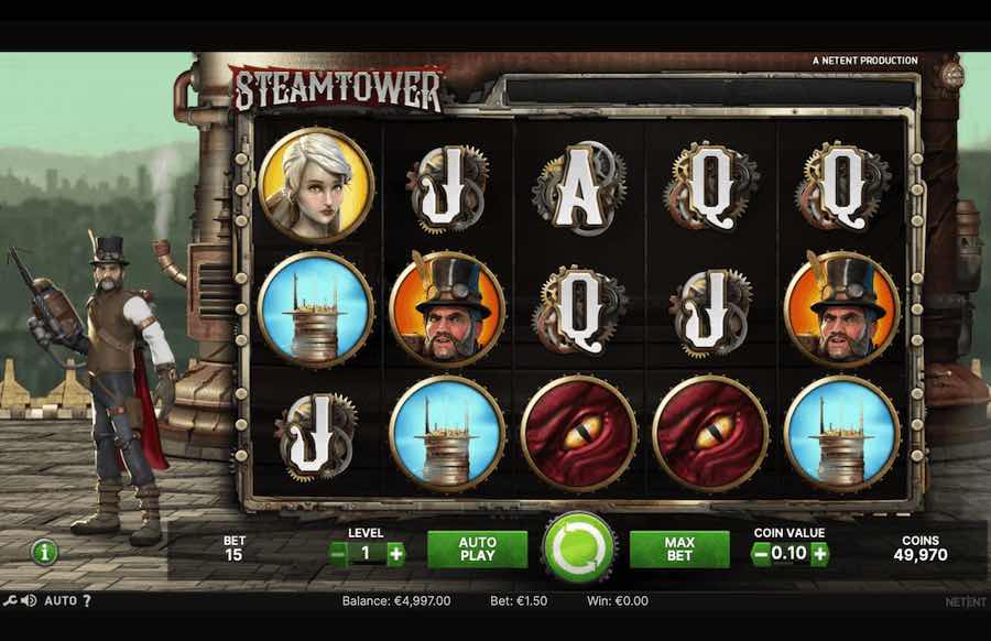 Steam Tower Slot Base Game