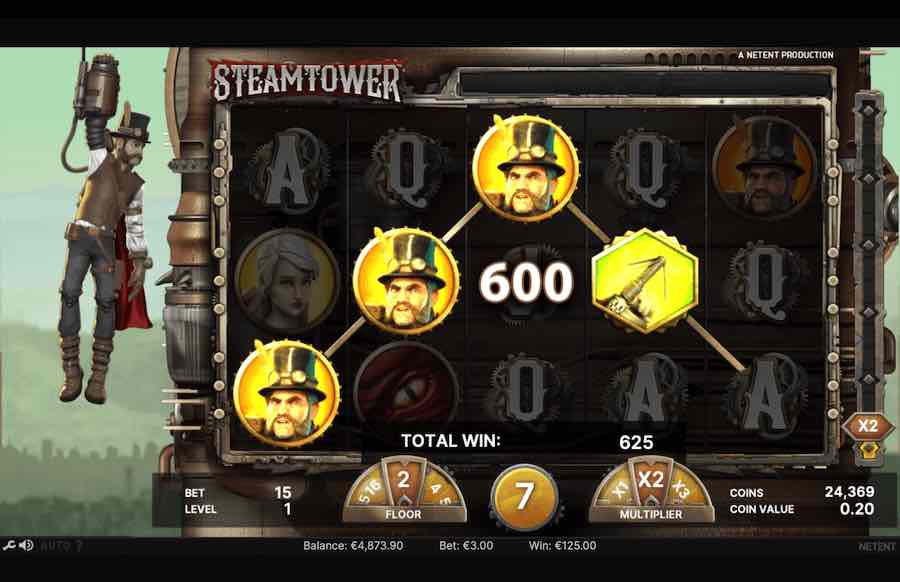 Steam Tower Slot Free Spins Feature