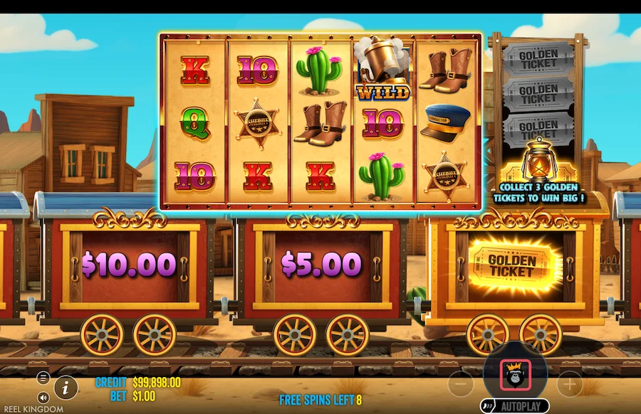 เกมเพลย์ Steamin Reels