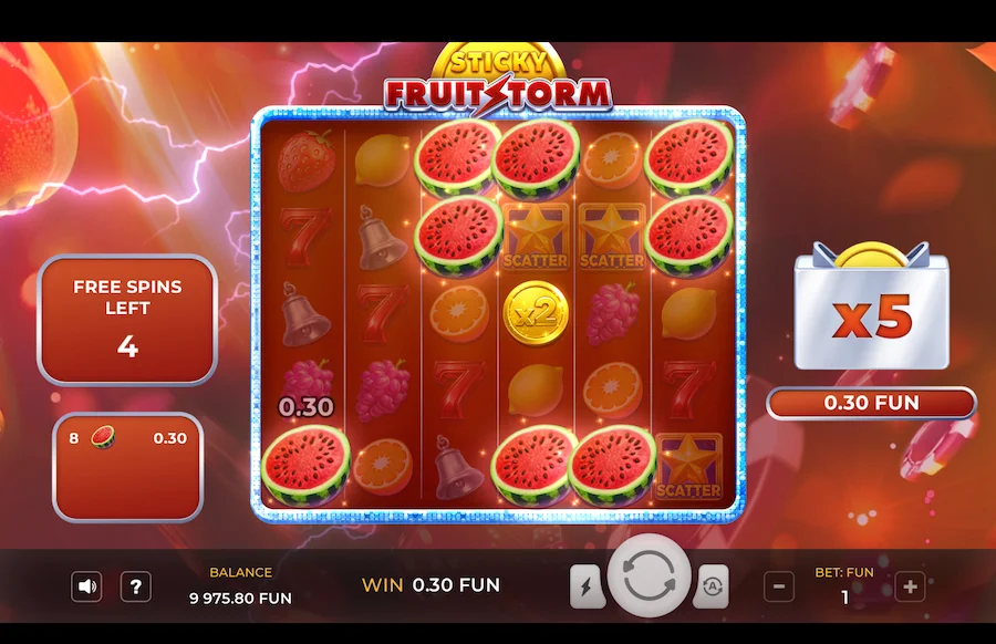 Sticky Fruitstorm Slot Dream Play