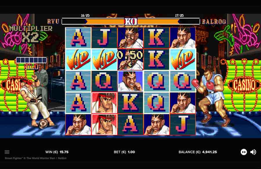 Street Fighter 2 Slot Free Spins Feature